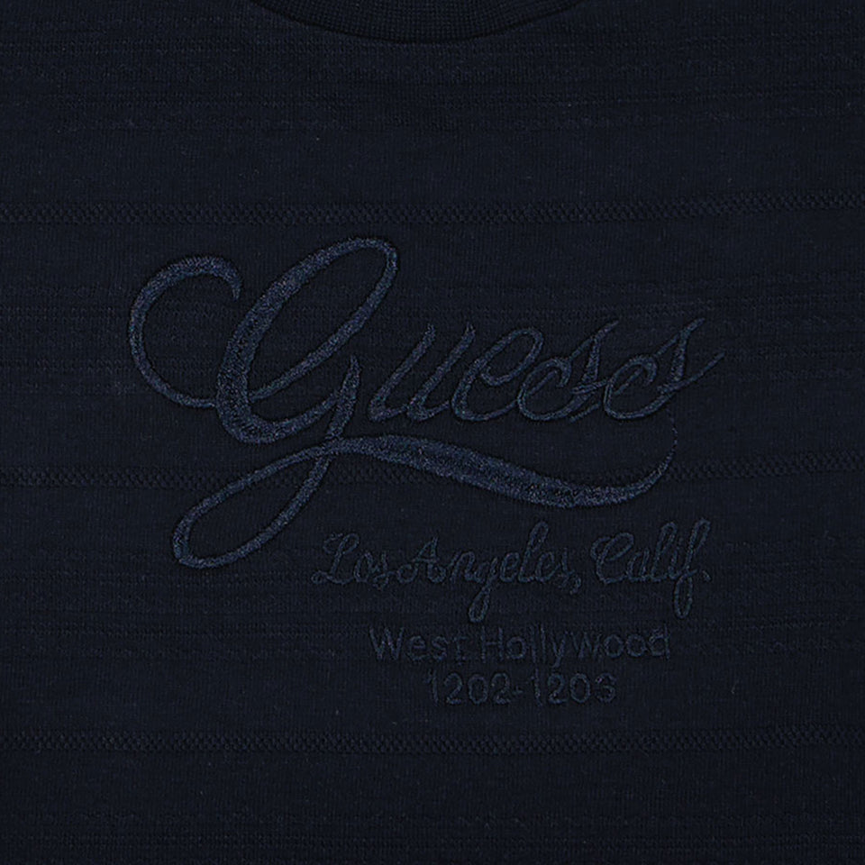 Guess Baby Jongens T-Shirt In Navy