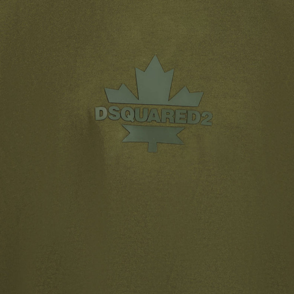 Dsquared2 Kinder Jongens T-Shirt In Army