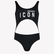 Dsquared2 Kids Girls Swimwear In Black