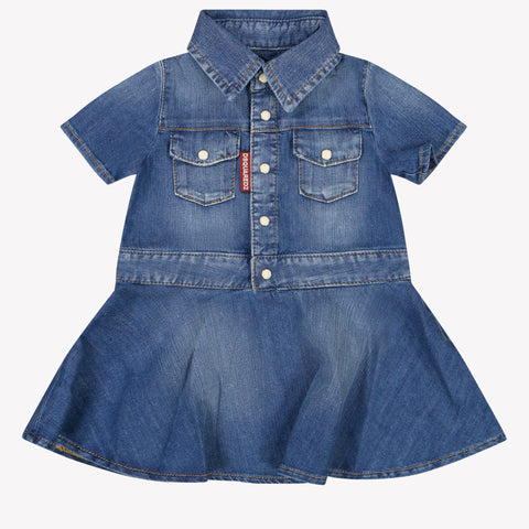 Dsquared2 Baby Meisjes Jurk In Jeans