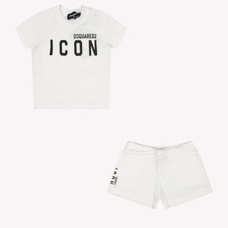 Dsquared2 Baby Unisex Setje In Wit