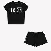 Dsquared2 Baby Unisex Setje In Zwart