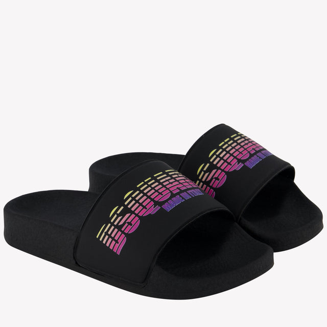 Dsquared2 Meisjes Slippers In Zwart