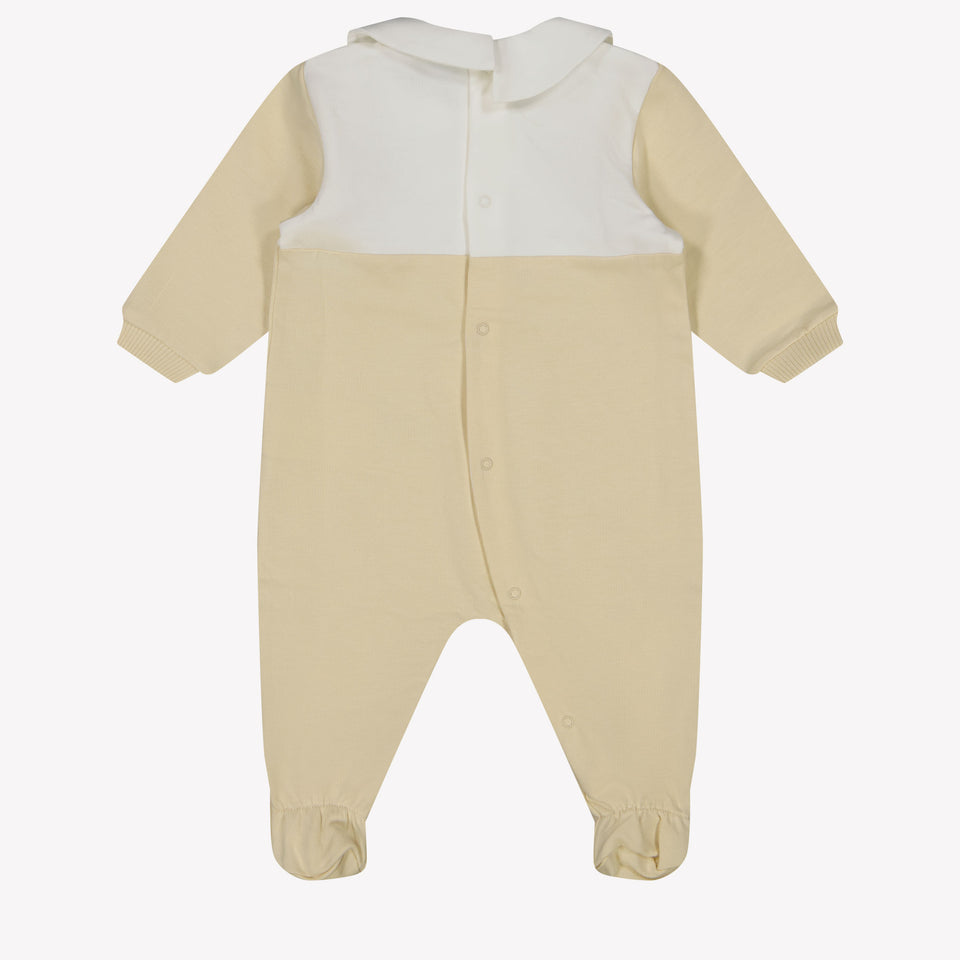 Moschino Baby Unisex Playsuit in Beige