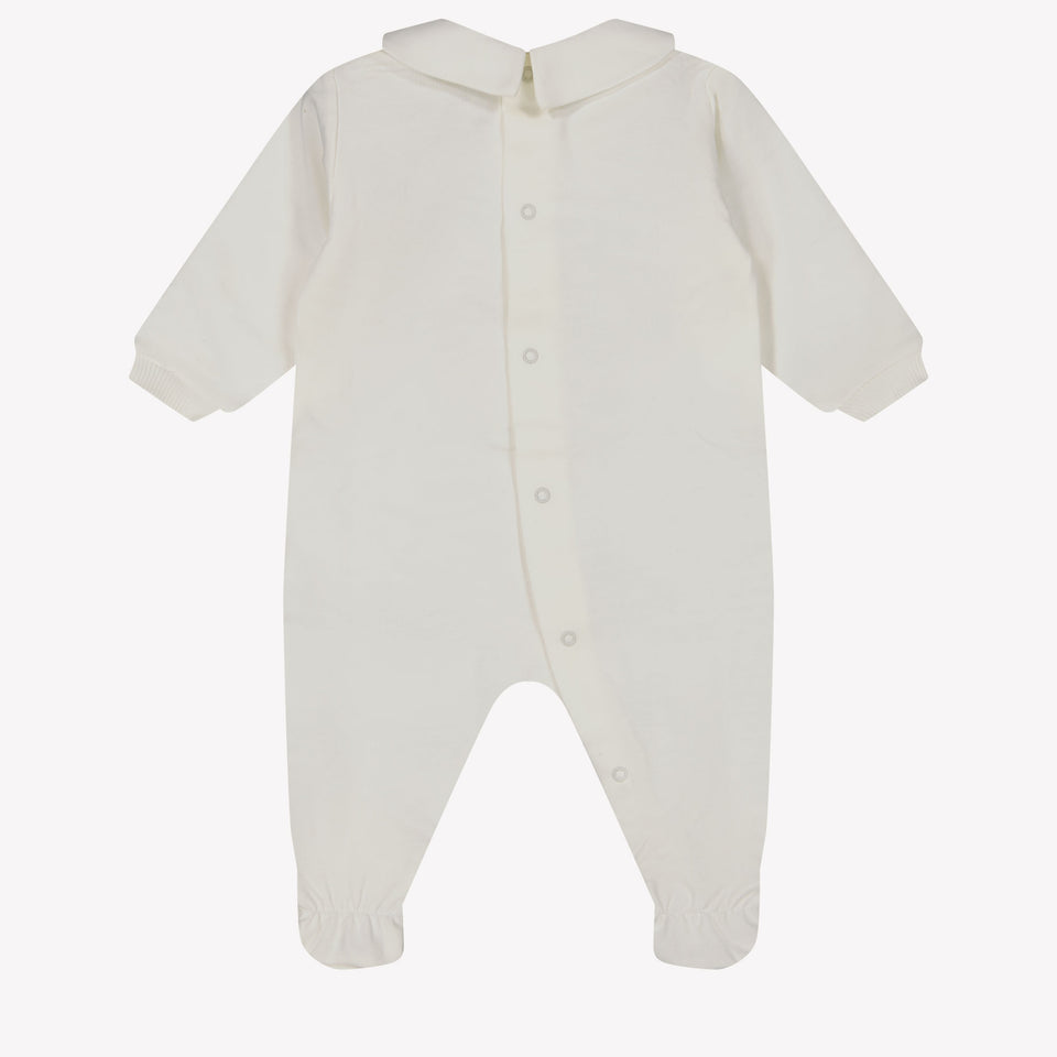 Moschino Baby Unisex Playsuit in OffWhite