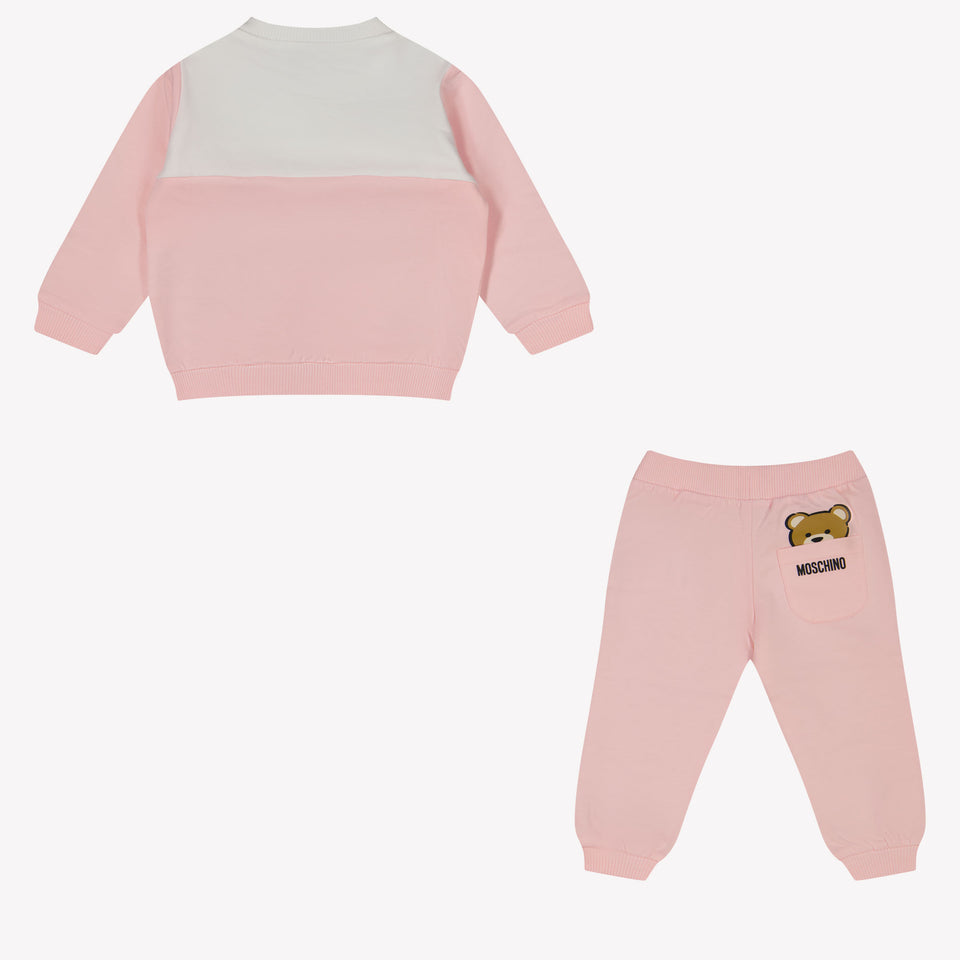 Moschino Baby Unisex Tracksuit in Light Pink