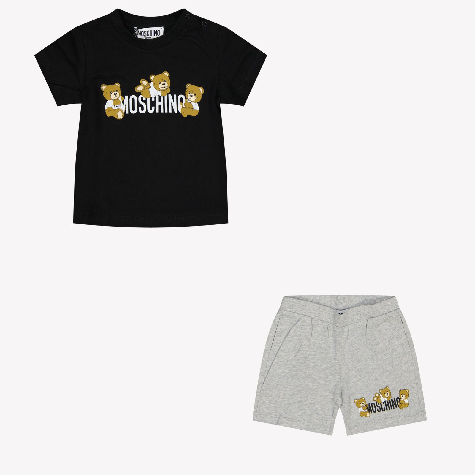 Moschino Baby Unisex Setje In Zwart