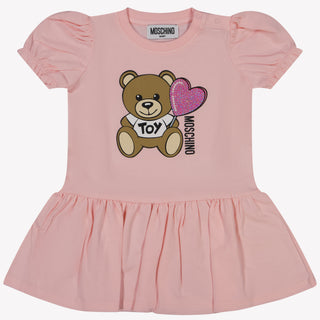 Moschino Baby Girls Dress In Light Pink