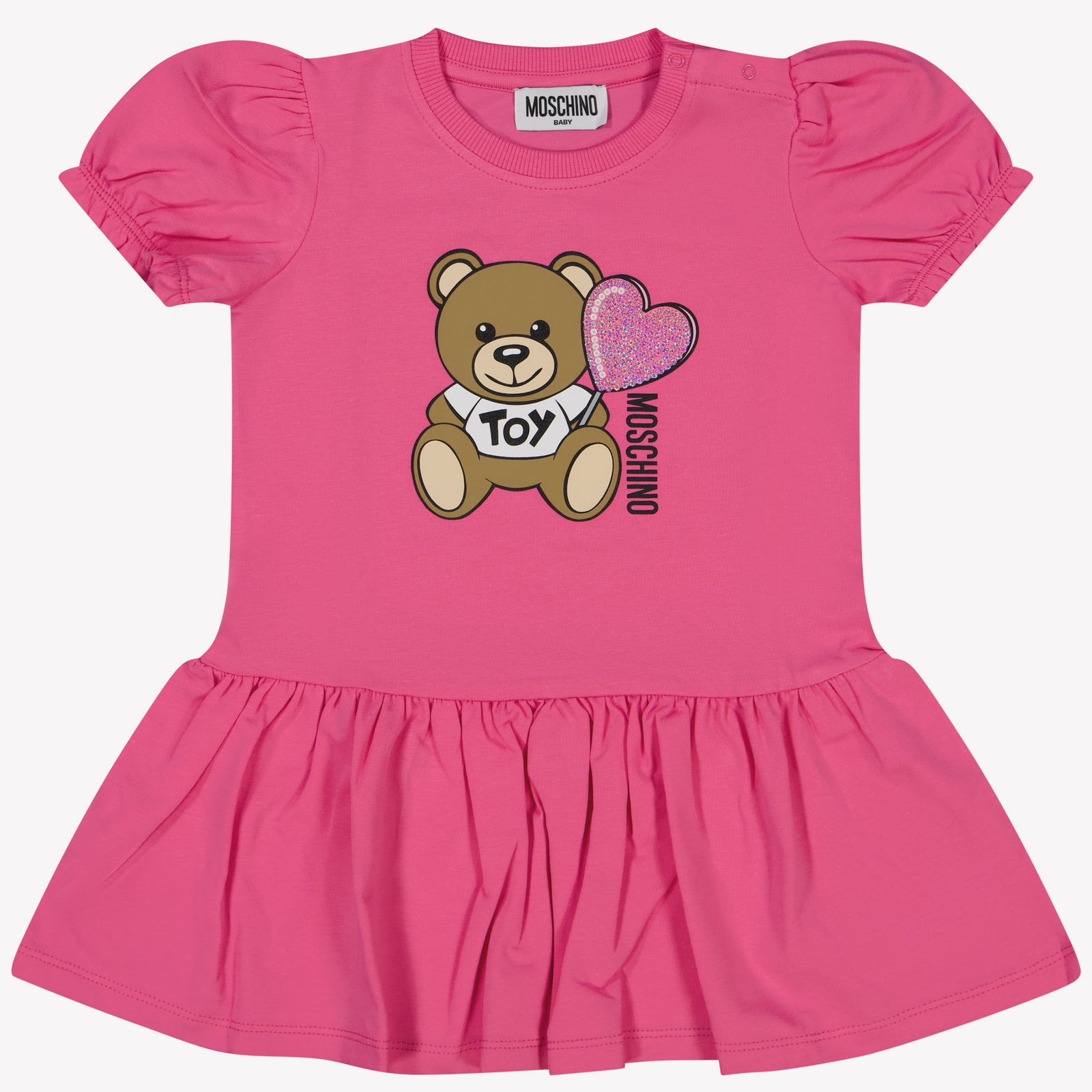 Moschino Baby Girls Dress In Fuchsia