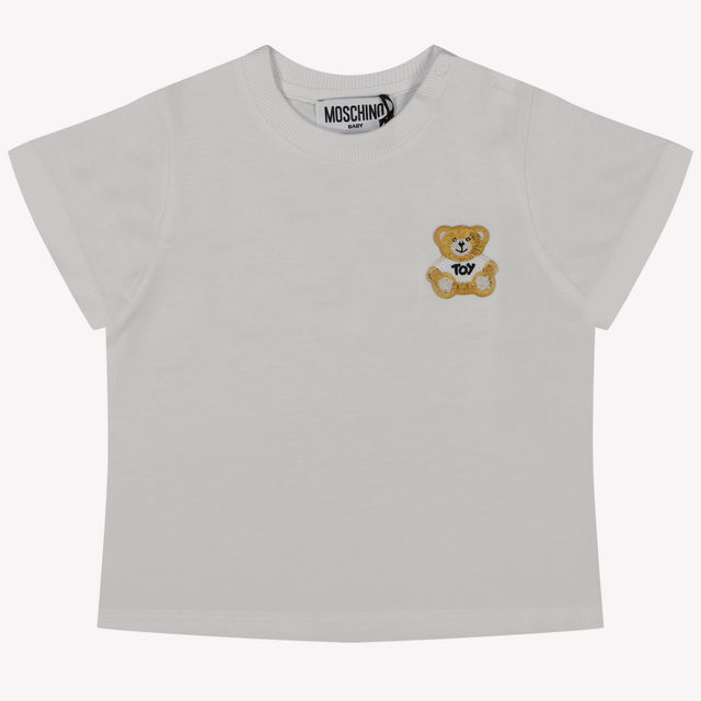 Moschino Baby Meisjes T-Shirt In Wit