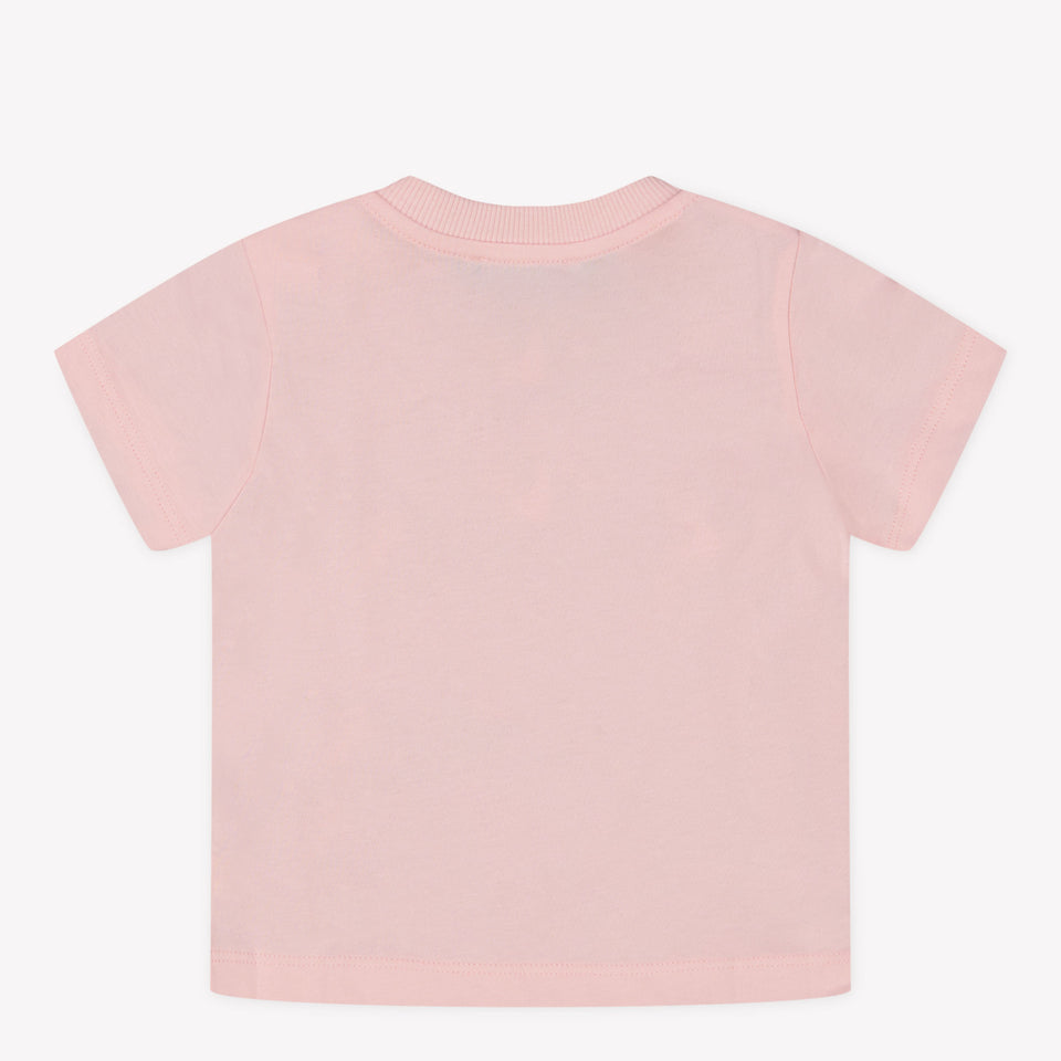 Moschino Baby Meisjes T-Shirt In Licht Roze