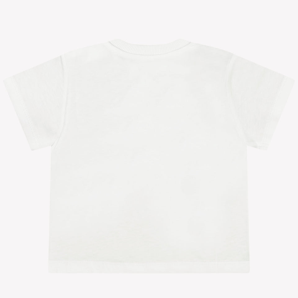 Moschino Baby Meisjes T-Shirt In Wit