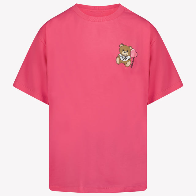 Moschino Kinder Meisjes T-Shirt In Fuchsia