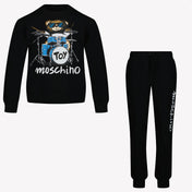 Moschino Kids Unisex Tracksuit in Black