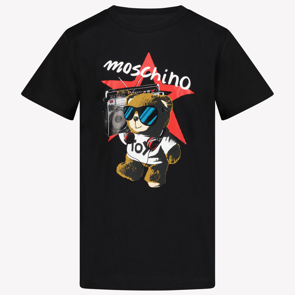 Moschino Kinder Jongens T-Shirt In Zwart