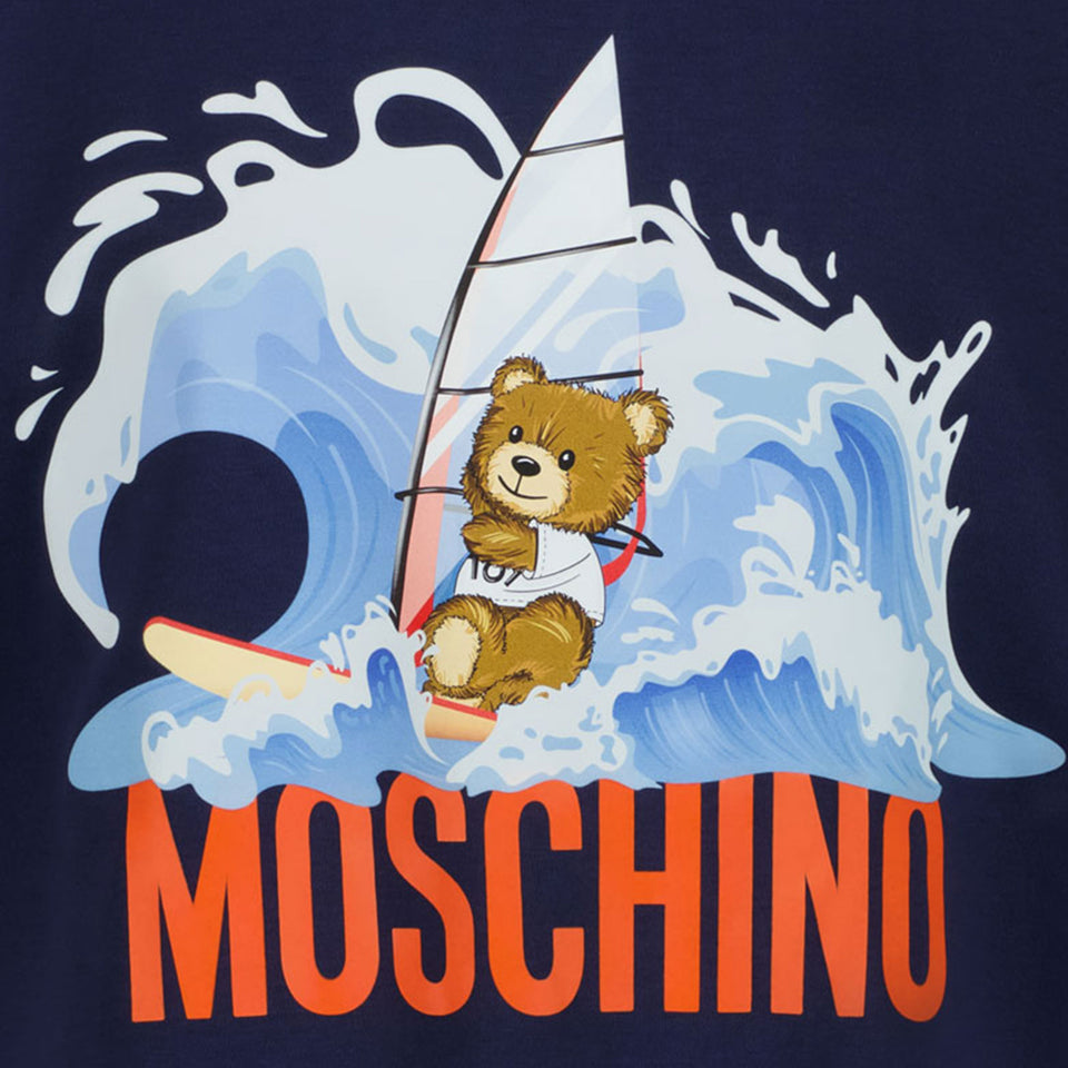 Moschino Kinder Jongens T-Shirt In Zwart