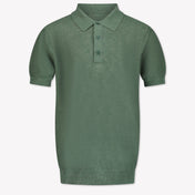 Antony Morato Kids Boys Polo In Olive Green