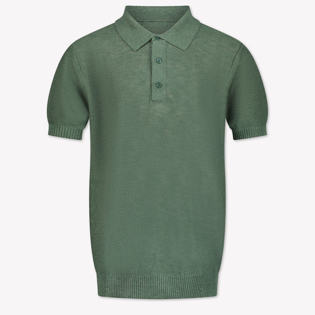 Antony Morato Kids Boys Polo In Olive Green