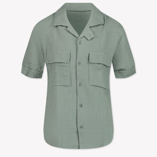 Antony Morato Kids Boys Blouse In Olive Green