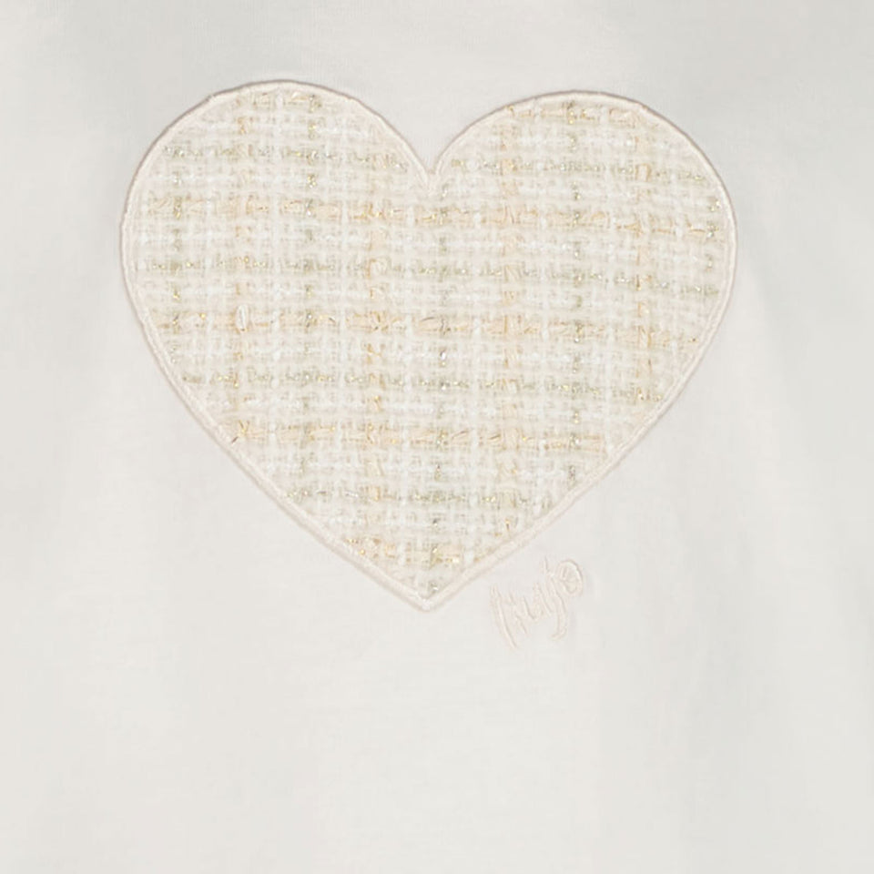 Liu Jo Kinder Meisjes T-Shirt In Off White