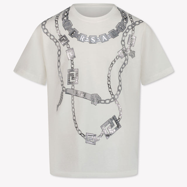 Versace Kids Unisex T-Shirt in White