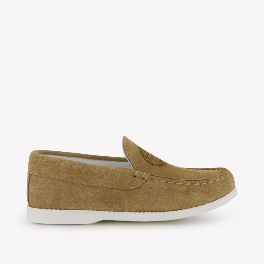 Versace Boys Shoes in Camel