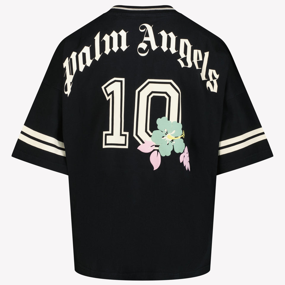 Palm Angels Kids Girls in T-Shirt Black