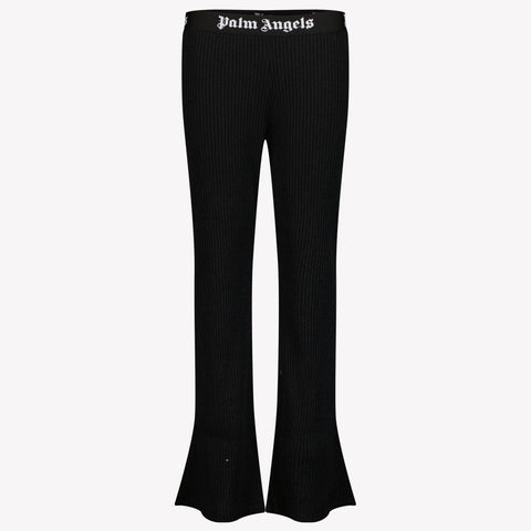 Palm Angels Kids Girls in Trousers Black