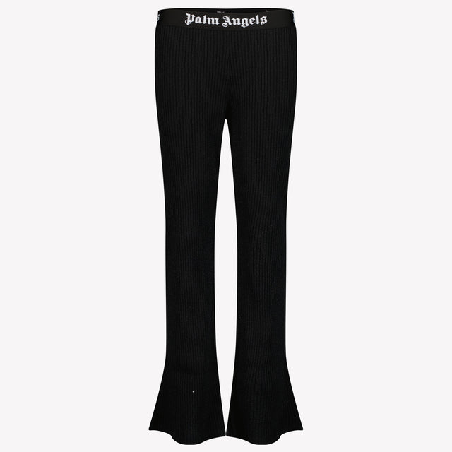 Palm Angels Kids Girls in Trousers Black