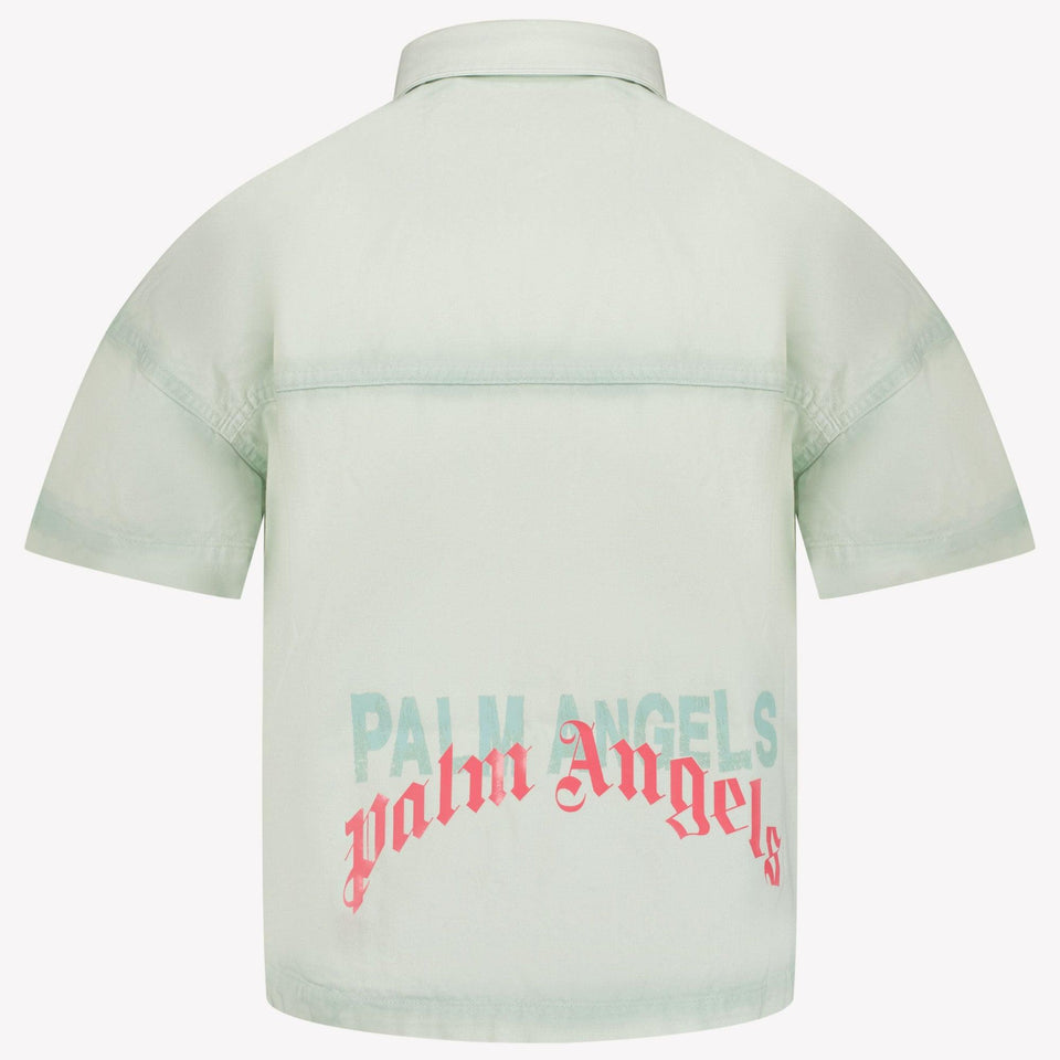 Palm Angels Kinder Meisjes Blouse In Mint