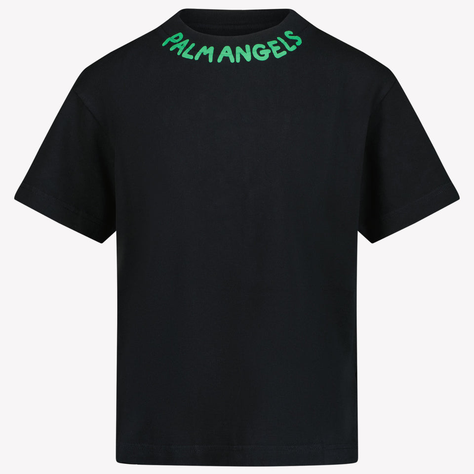 Palm Angels Kids Boys in T-Shirt Black