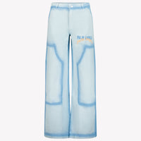 Palm Angels Kids Boys  Trousers Light Blue