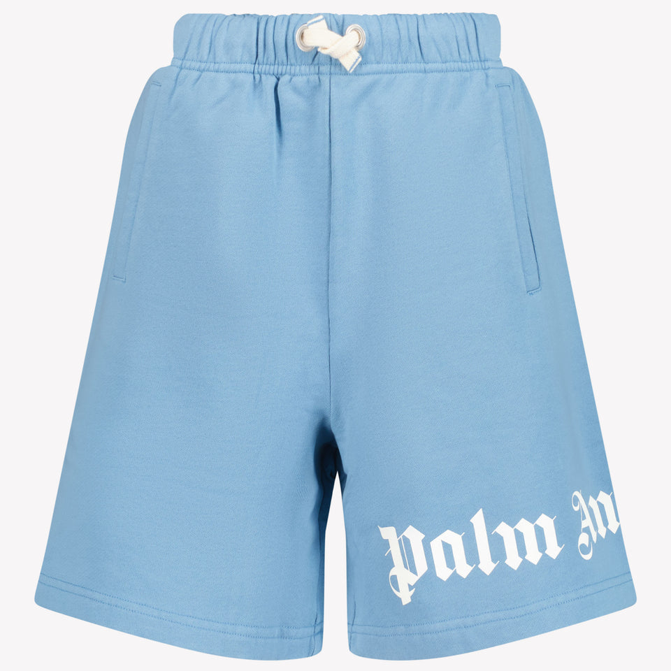 Palm Angels Kinder Jongens Shorts In Licht Blauw