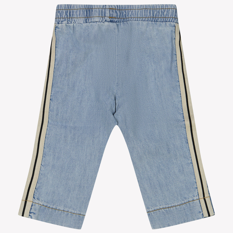 Palm Angels Baby Jongens Broek In Licht Blauw