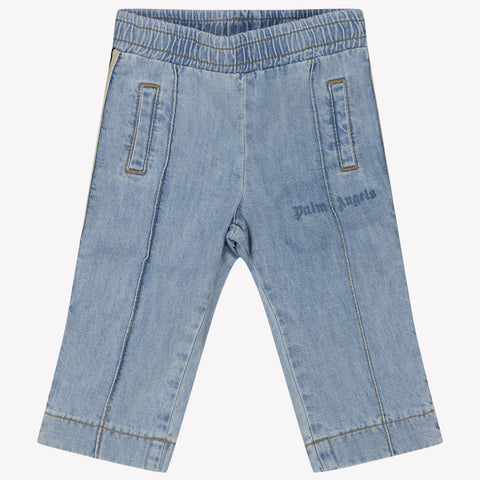 Palm Angels Baby Jongens Broek In Licht Blauw