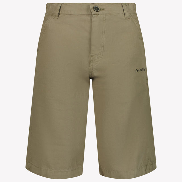 Off-White Kids Boys Shorts In Beige