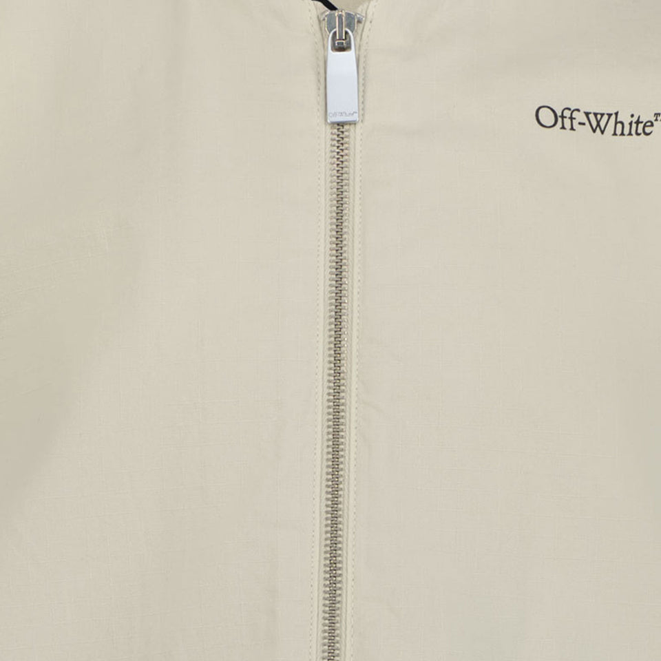 Off-White Kids Boys Bodywarmer In Light Gray