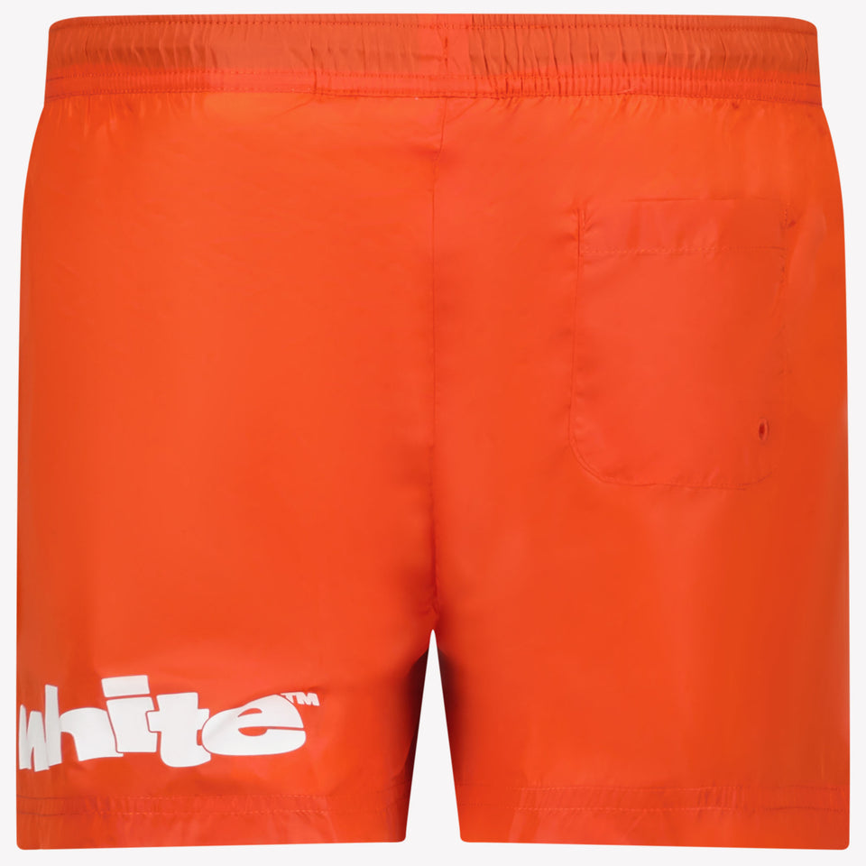 Off-White Kids Boys Swimwear In Red