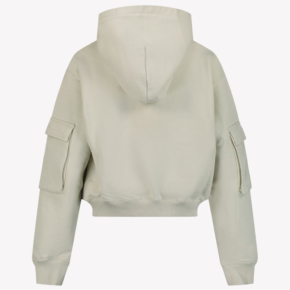 Off-White Kids Girls Sweater Light Gray