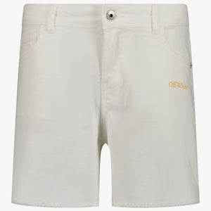 Off-White Kids Girls Shorts  White