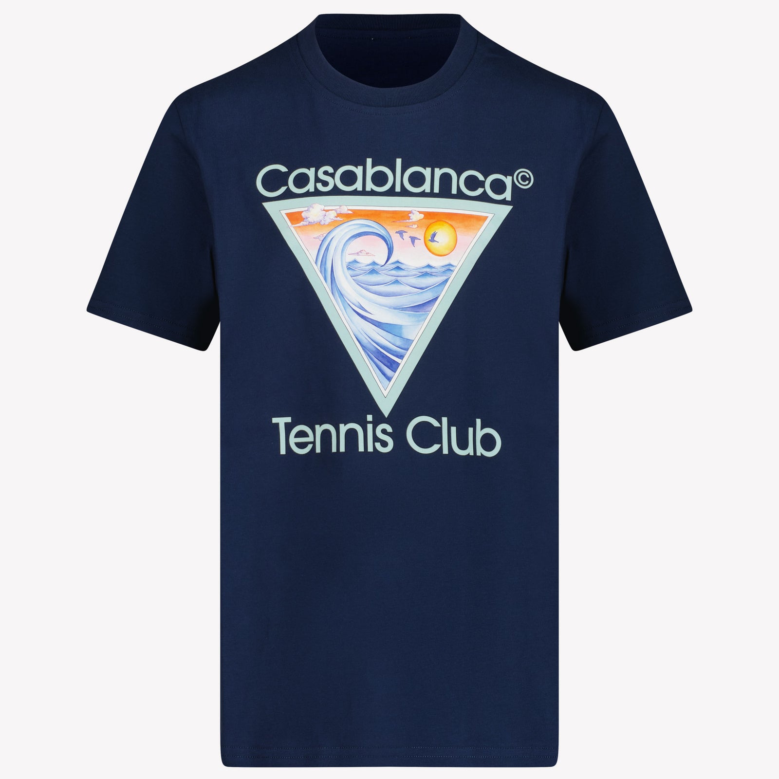 CASABLANCA Kinder Unisex T-Shirt In Navy