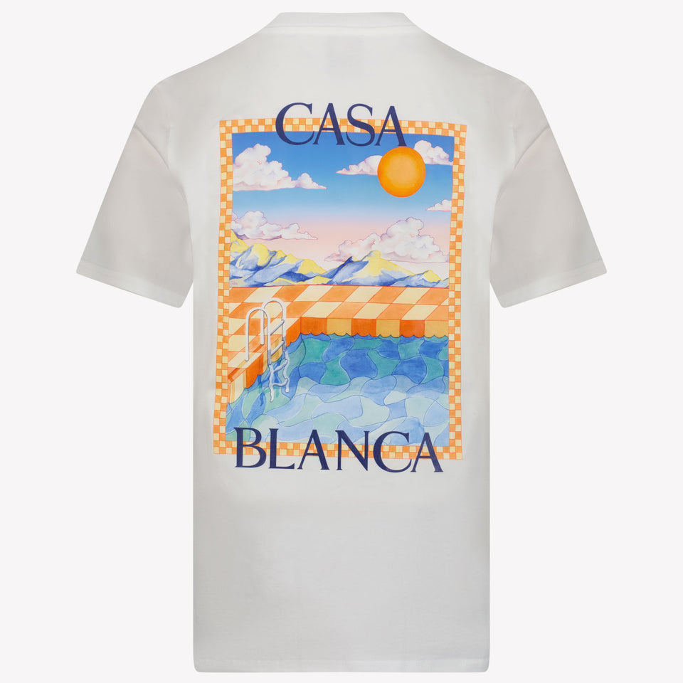 CASABLANCA Kinder Unisex T-Shirt In Wit