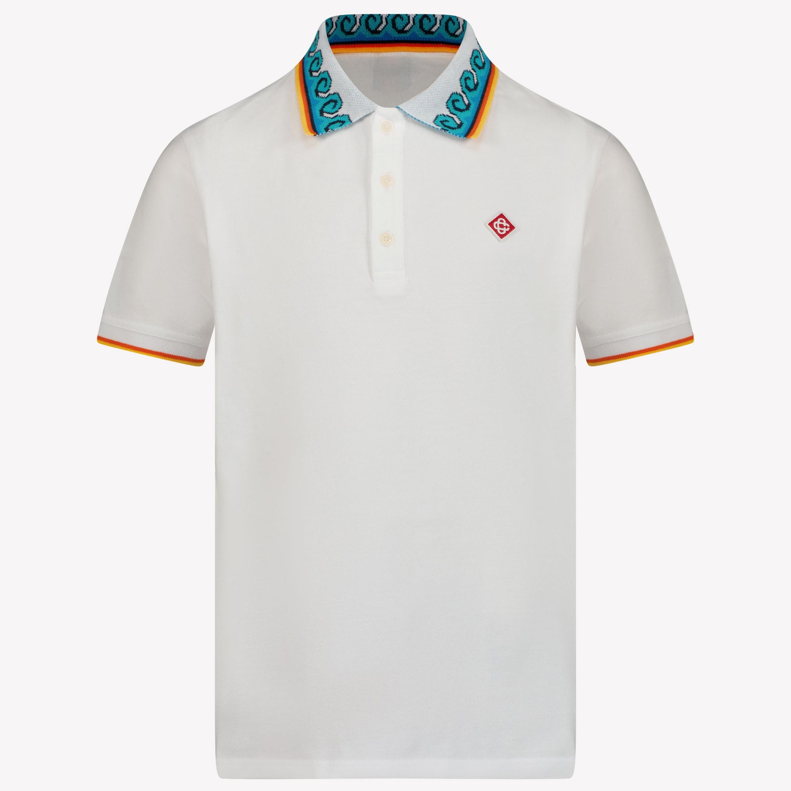 Casablanca Children's Boys Polo In White