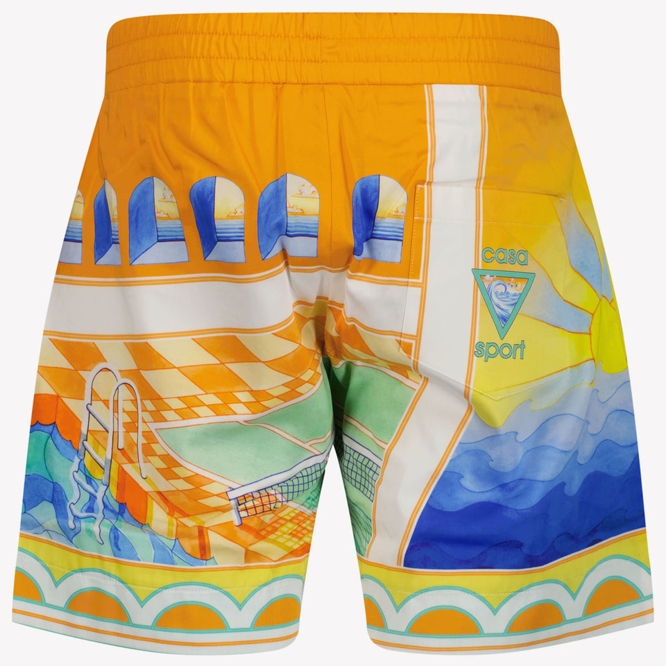 Casablanca Kids Boys Shorts In Orange