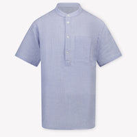 Armani Kids Boys Blouse  Light Blue