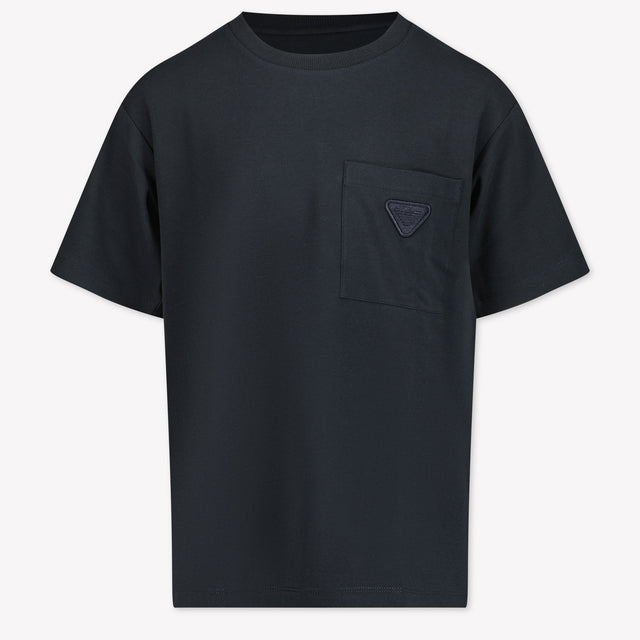 Armani Kids Boys T-Shirt in Navy