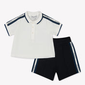 Armani Baby Boys Set in White