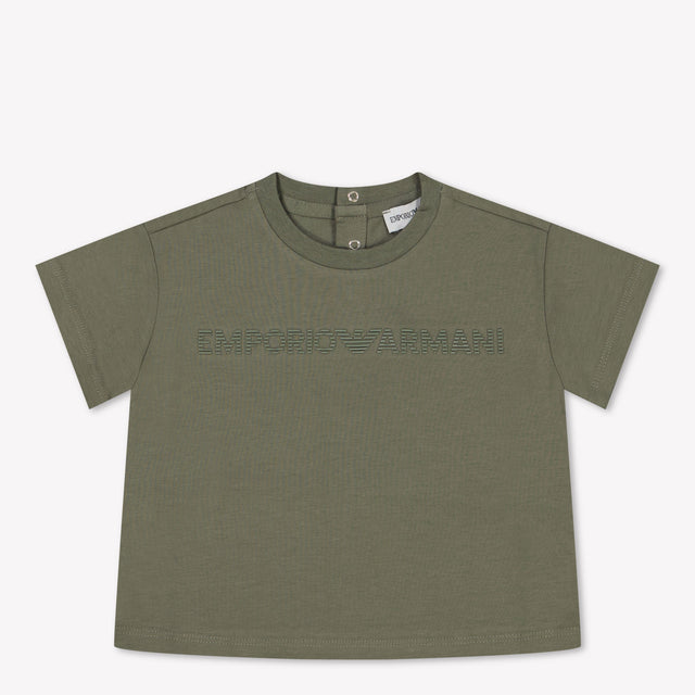 Armani Baby Boys T-Shirt in Taupe