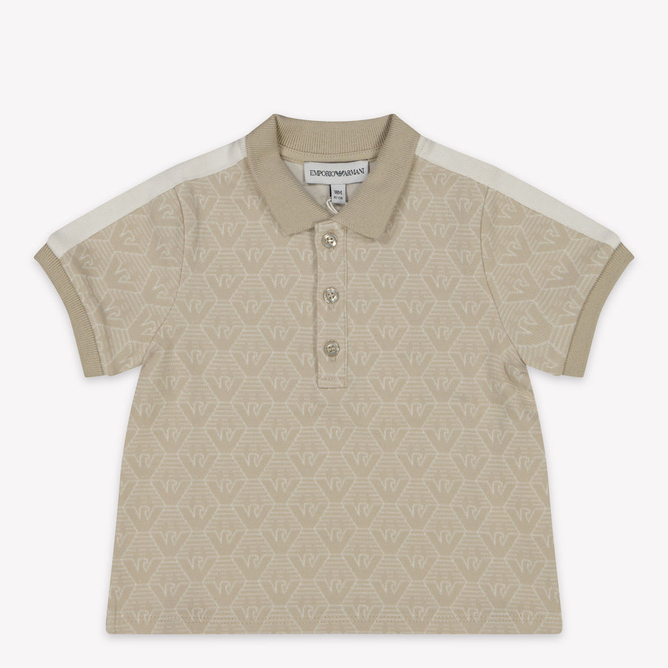 Armani Baby Boys Polo In Beige