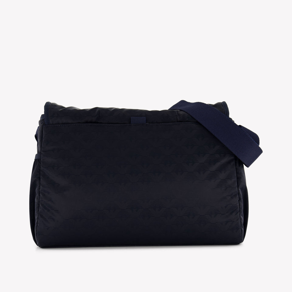 Armani Baby Unisex Diaper Bag  Dark Blue